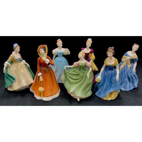 108 - Doulton figures including; Adrienne HN 2304, Melanie HN 2271, Michele HN 2234, Loretta HN 2337, Juli... 