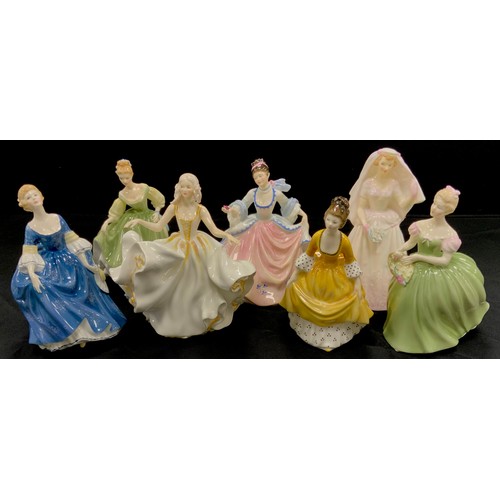 111 - Royal Doulton figures including; Clarissa HN 2345, The Bride HN 2166, Coralie HN 2307, Sweet Sevente... 