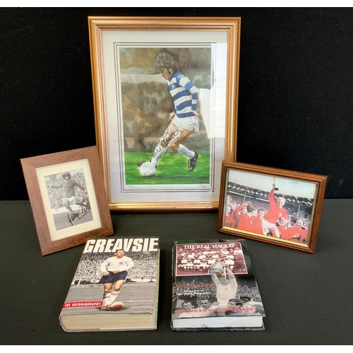 127 - Autographs - Football, Stan Bowles, QPR, signed dated 04, Dave Mackay, signed autobiography, The Rea... 