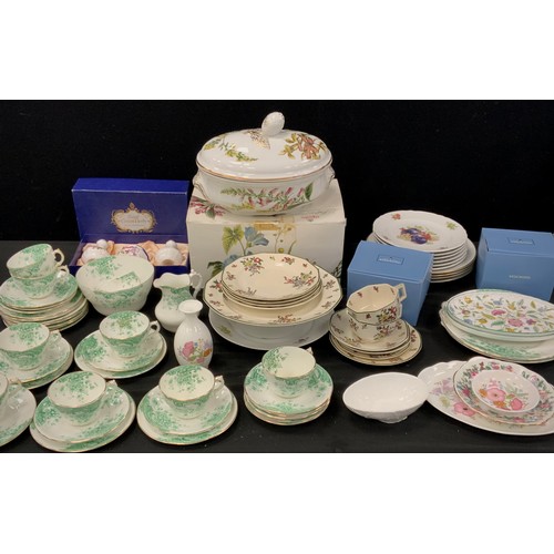 156 - Ceramics including; Minton 'Haddon Hall', Spode 'Stafford Flowers', Royal Doulton 'Old Leeds Sprays'... 