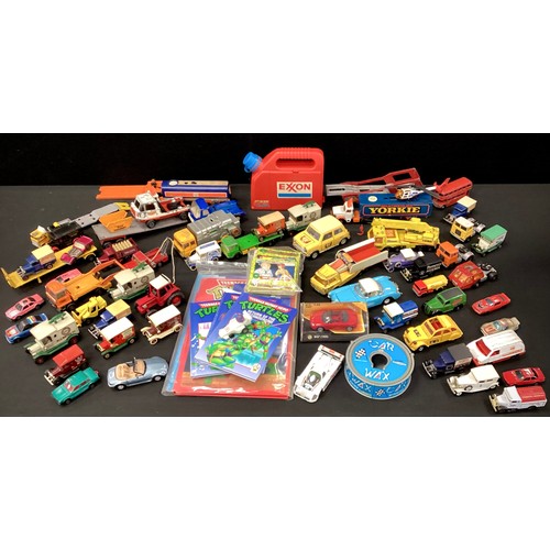 157 - Diecast Vehicles - Corgi, Dinky, Matchbox etc, Car Transporters, Wagons, Refuse Van, Tonka tipper tr... 