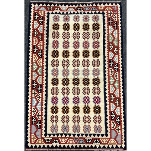 193 - A South West Persian Qashgai Kilim rug, 210cm 140cm.