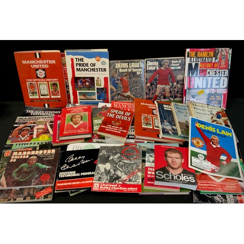 179 - Sporting Interest - Manchester United Memorabilia including; Annuals from 1978-1999, Dennis Laws of ... 