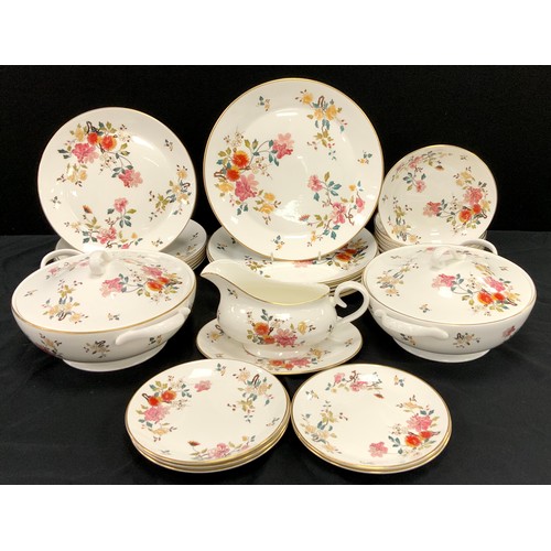 164 - Royal Albert ‘China Garden’ dinner service for six comprised of; six dinner plates, six medium, five... 