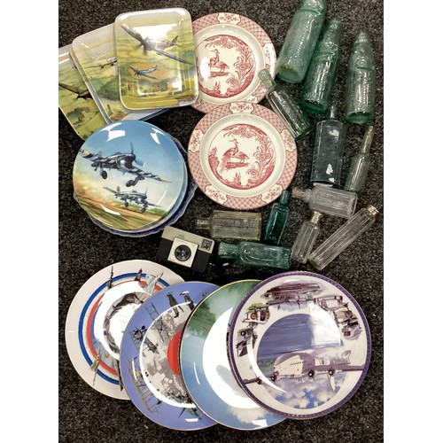 187 - Boxes and Objects - Advertising and cod bottles, collection plates etc