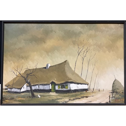 336 - ***Lot Withdrawn***Guy Maubert (1900-1983)
The Farmstead
signed, oil on canvas, 59cm x 89cm