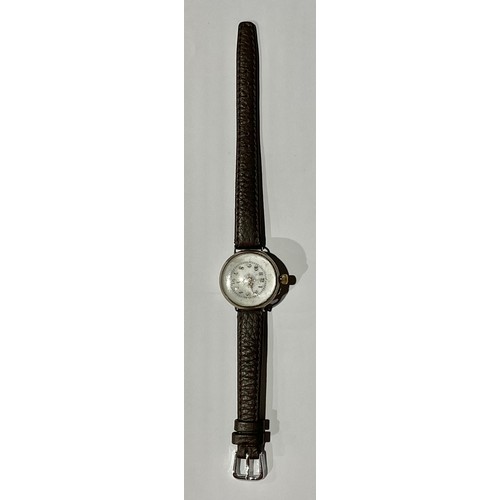 365 - A Vintage WWI trench wristlet watch, with domed glass and visible movement