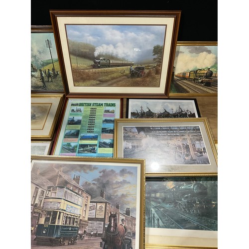 335 - Pictures and Prints - Railway Interest - Terence Cuneo, by and after, Night Express, 59cm x 74cm, si... 