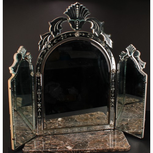 623 - A Venetian style dressing table mirror