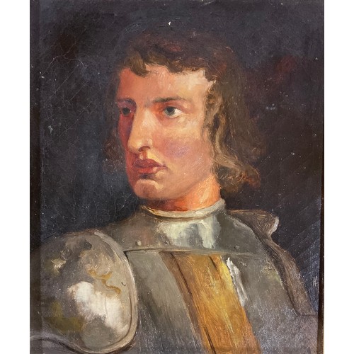 628 - English School (early 20th century)
Portrait of Oliver Cromwell,
oil on canvas, 29.5cm x 24.5cm