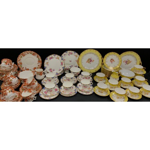 62 - Early 20th century and later tea ware including; Aynsley tea service for six; a Continental tea serv... 