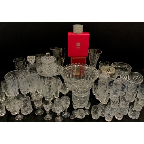 66 - A quantity of cut glass (3 boxes) to catalogued post sale