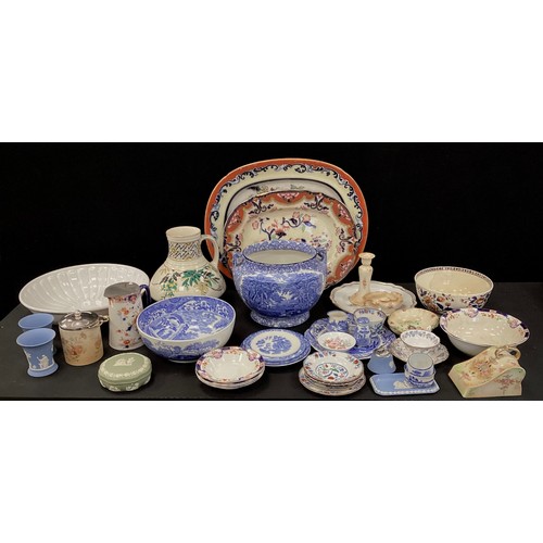 74 - Ceramics - late 19th century/ early 20th century ceramics including Spode Italian bowl and plate, me... 