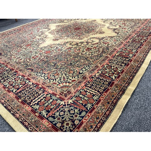 113 - A Middle Eastern / Persian Tabriz style short-pile carpet, by Woodward Grosvenor, knotted with an in... 