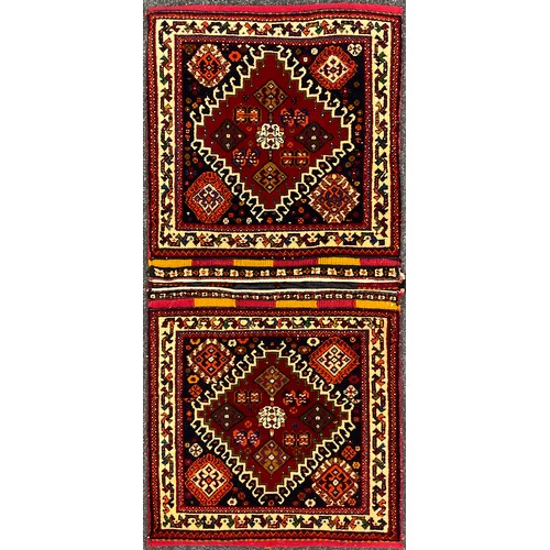 182 - A South West Persian Qashgai saddlebag, 130cm x 60cm.