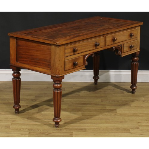 101 - A late Victorian mahogany bedroom side table, 67.5cm high, 120cm wide, 53cm deep