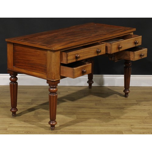 101 - A late Victorian mahogany bedroom side table, 67.5cm high, 120cm wide, 53cm deep