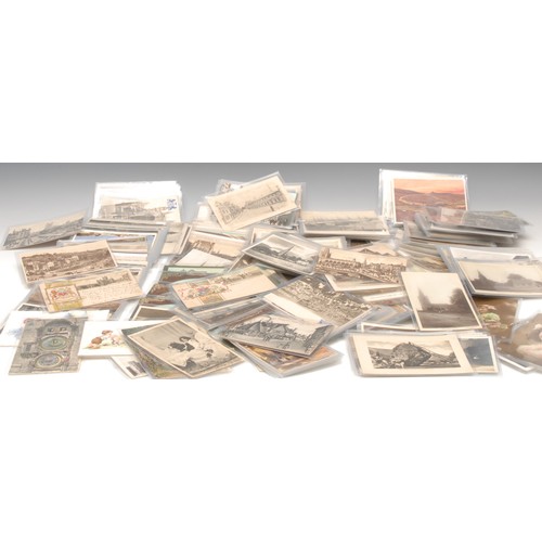 191 - Postcards - approx 430 QV - GVI topographical, etc, some with stamps