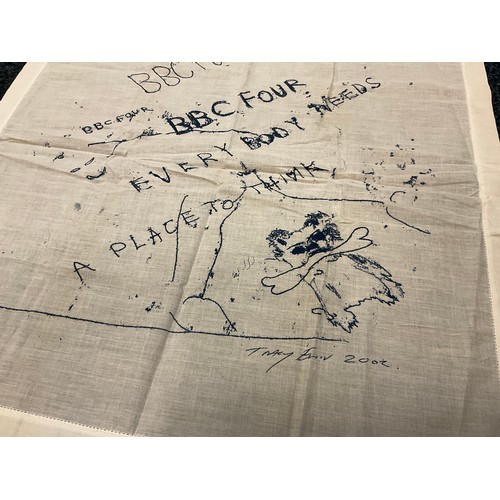 52 - Tracey Emin (British, bn. 1963), BBC FOUR 'EVERYBODY NEEDS A PLACE TO THINK', screen print handkerch... 