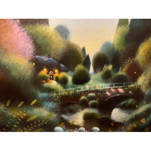 76 - Ryder, after, by Washington Green Fine Art, ‘Pooh Sticks’, limited edition print on canvas, number 5... 