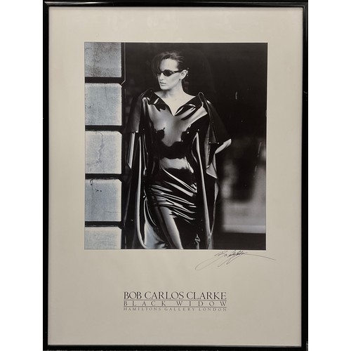 85 - Bob Carlos Clarke (1950-2006), ‘The Black Widow’, signed lower right margin, monochrome photographic... 