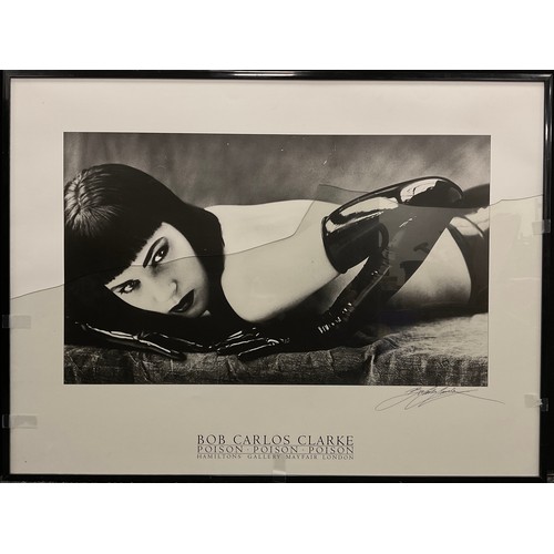 85 - Bob Carlos Clarke (1950-2006), ‘The Black Widow’, signed lower right margin, monochrome photographic... 