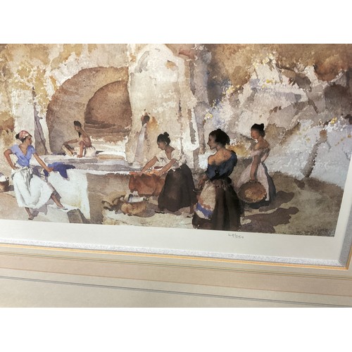 112 - Sir William Russell Flint, (1880-1969), after, ‘Gossipers at Le Castelet ‘, limited edition number 4... 