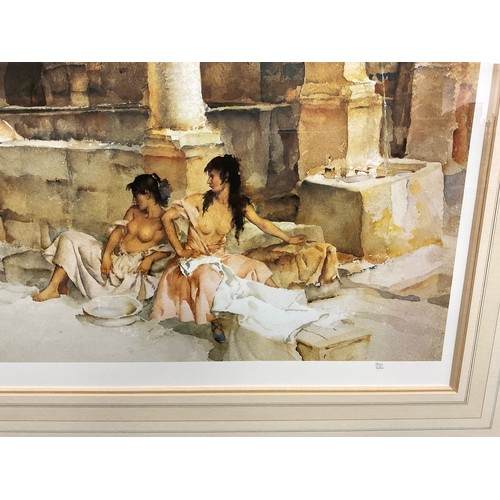 127 - Sir William Russell Flint, (1880-1969), after, ‘Gossip, St. Jeannet’, limited edition number 360/850... 