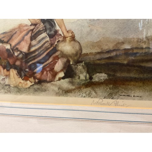 129 - Sir William Russell Flint RA RSW PRWS, after, (British, 1880-1969), ‘The Distant Gaze’, signed in pe... 