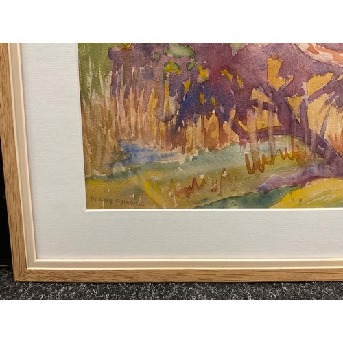 152 - Mary Parker Harris (Scottish / Australian 1891-1978), The Dream Tree, signed, watercolour, label ver... 