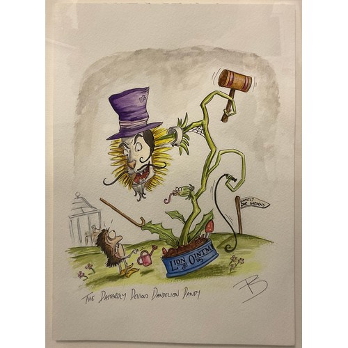 159 - Peter Smith (British, bn. 1967), ‘The Dastardly Devious Dandelion Dandy’, signed with monogram, wate... 