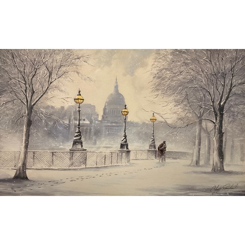 162 - Jeff Rowland, after, by Washington Green Fine Art, signed, limited edition number 15/75, print on ca... 