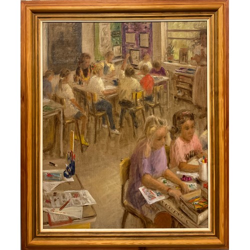 167 - Nicholas Leake (Durham artist)
Project Time At St Margaret's School, Durham
signed, oil on canvas on... 