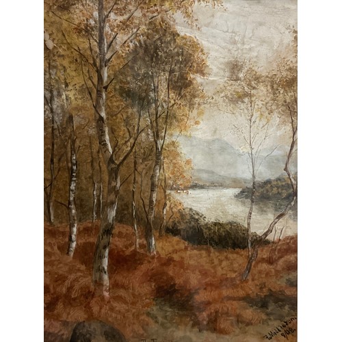 204 - Frank Middleton, The Trossachs, signed, dated 1908, watercolour, 20cm x 15cm.