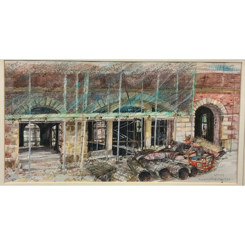 211 - Norah K. Rogerson, a group of five watercolours, architectural studies, ‘Southern Indian Gateway’, e... 