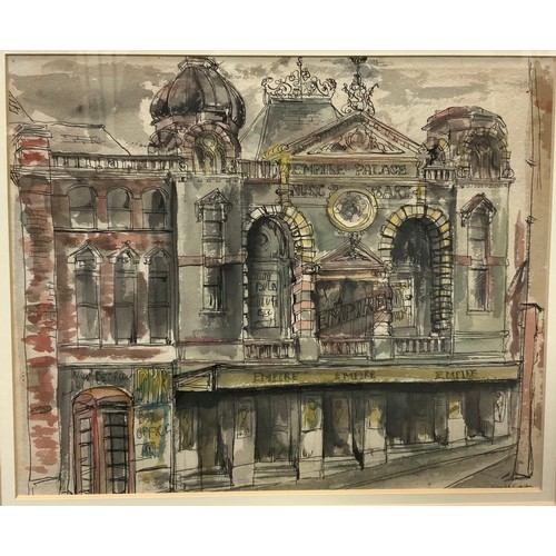 211 - Norah K. Rogerson, a group of five watercolours, architectural studies, ‘Southern Indian Gateway’, e... 