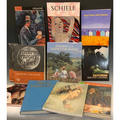 222 - Art Books - Schiele, By Wolfgang Georg Fischer;  Théo Van Rysselberghe;  Joseph Wright of Derby, two... 