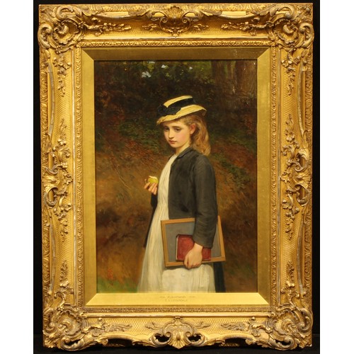 413 - Charles Sillem Lidderdale (1831 - 1895)
Schoolwards 
signed with initials, dated 1878, oil on canvas... 