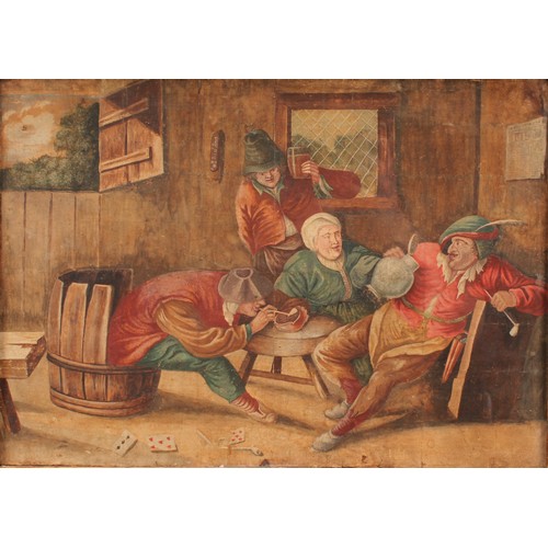 531 - Dutch School (19th century)
The Card Players,
watercolour, 25.5cm x 35.5cm