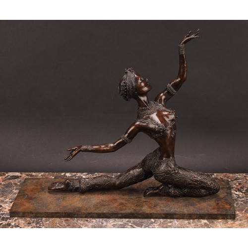 2150 - Tom Merrifield (1932-2021), a bronze figure, Janie, numbered A/C/25, 36cm wide, certificate of authe... 