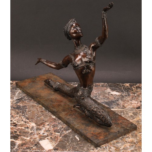 2150 - Tom Merrifield (1932-2021), a bronze figure, Janie, numbered A/C/25, 36cm wide, certificate of authe... 