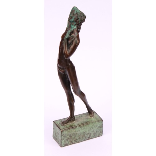 2152 - Tom Merrifield (1932-2021), a bronze figure, Troilus, numbered 3/75, 14cm high