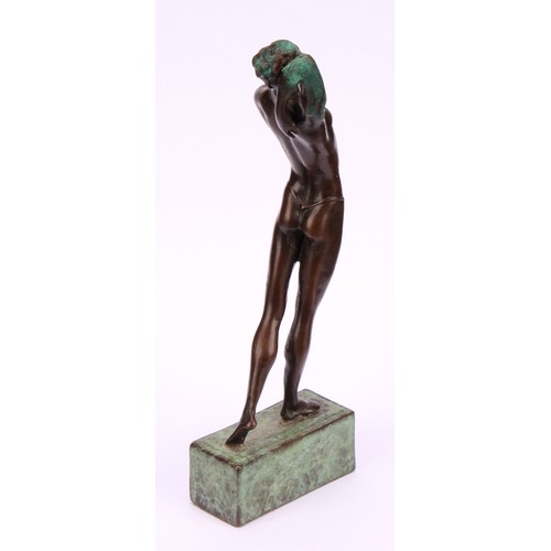 2152 - Tom Merrifield (1932-2021), a bronze figure, Troilus, numbered 3/75, 14cm high