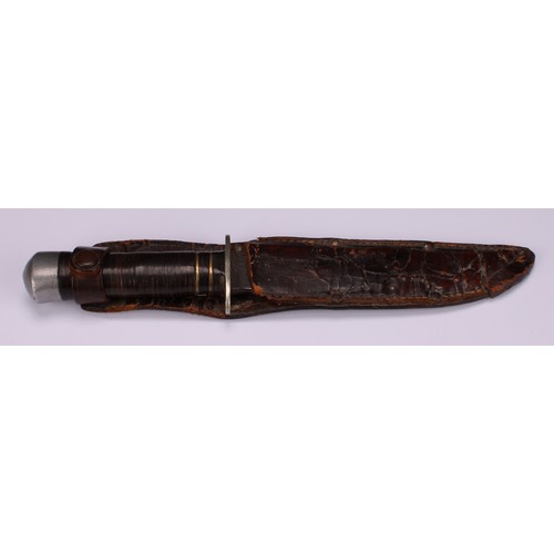 1507 - An early to mid-20th century German hunting or utility knife, by Heinrich Böker & Co., Solingen, 15.... 