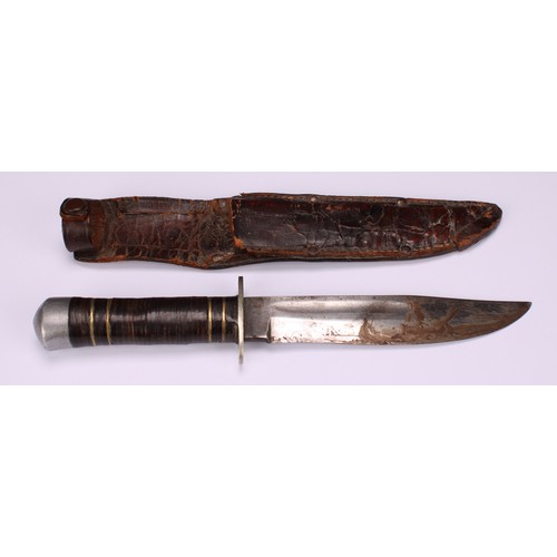 1507 - An early to mid-20th century German hunting or utility knife, by Heinrich Böker & Co., Solingen, 15.... 