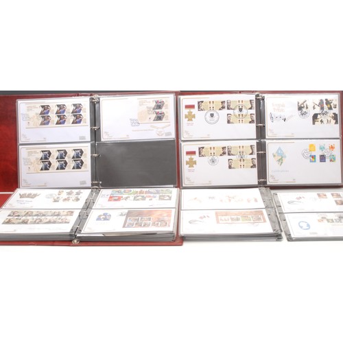 1225 - Stamps - QEII FDC collection in three binders and loose, all appear to be 'Cotswold' covers, includi... 