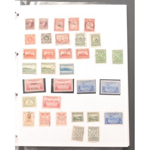 1203 - Stamps - British Commonwealth binder, QV - GVI mint and used, part and full sets