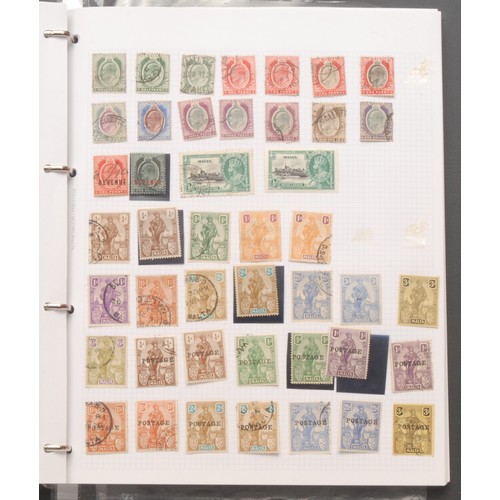 1203 - Stamps - British Commonwealth binder, QV - GVI mint and used, part and full sets