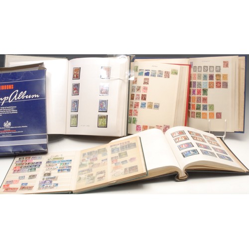 1207 - Stamps - four boxed stamp albums, GB and All World collection, GB QV-1992, f/v approx £100, china pa... 