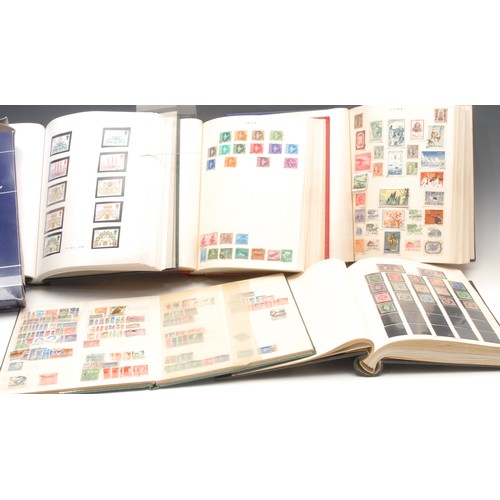 1207 - Stamps - four boxed stamp albums, GB and All World collection, GB QV-1992, f/v approx £100, china pa... 